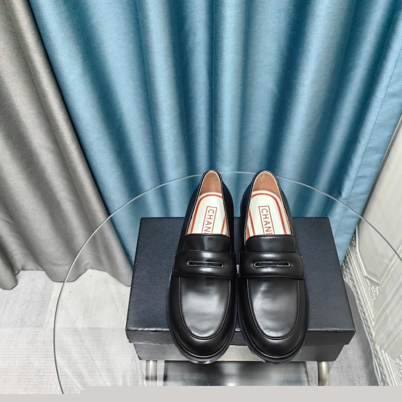 Ch*el leather shoes